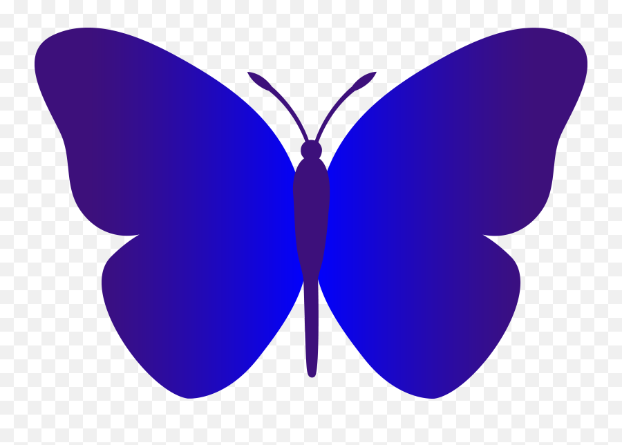 Butterfly Clipart Simple Butterfly - Butterfly Clipart Emoji,Butterfly Clipart