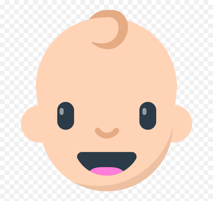 Baby Emoji Clipart - Emoji Nenem Png Download Full Size Carita De Un Bebe Animado,Emoji Clipart