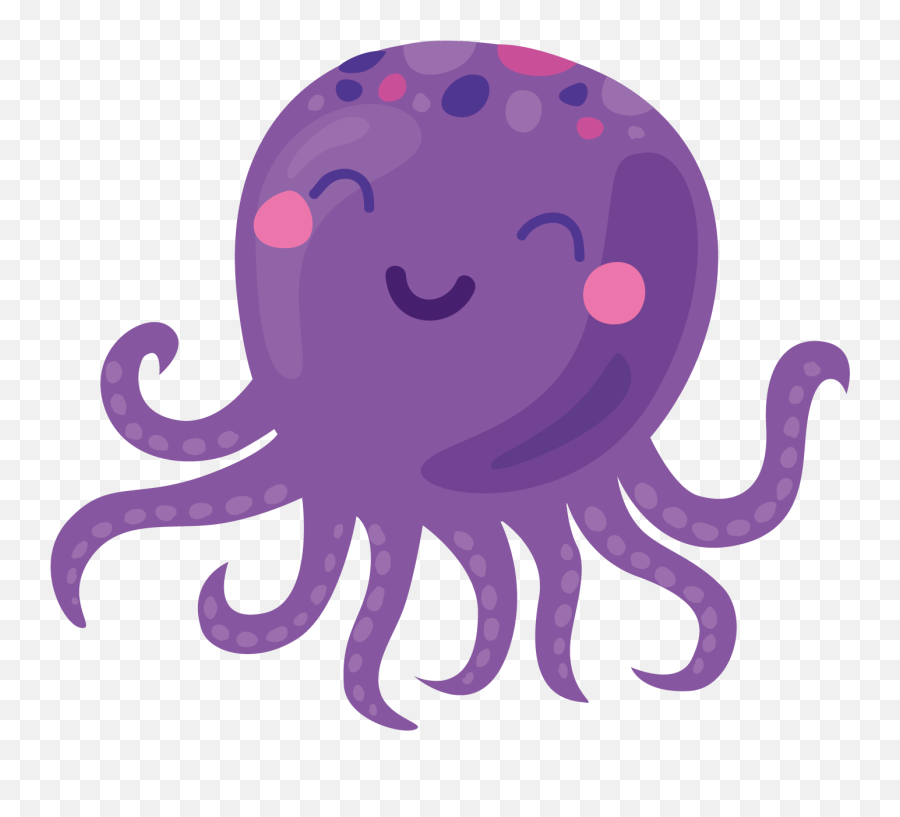 Free Transparent Octopus Png Download - Transparent Octopus Png Cartoon Emoji,Octopus Png