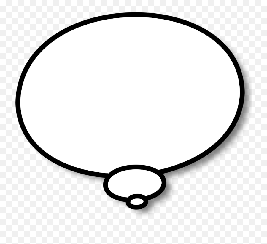 Download Cartoon Speech Bubble Clipart - Cartoon Thought Dot Emoji,Thought Bubble Png