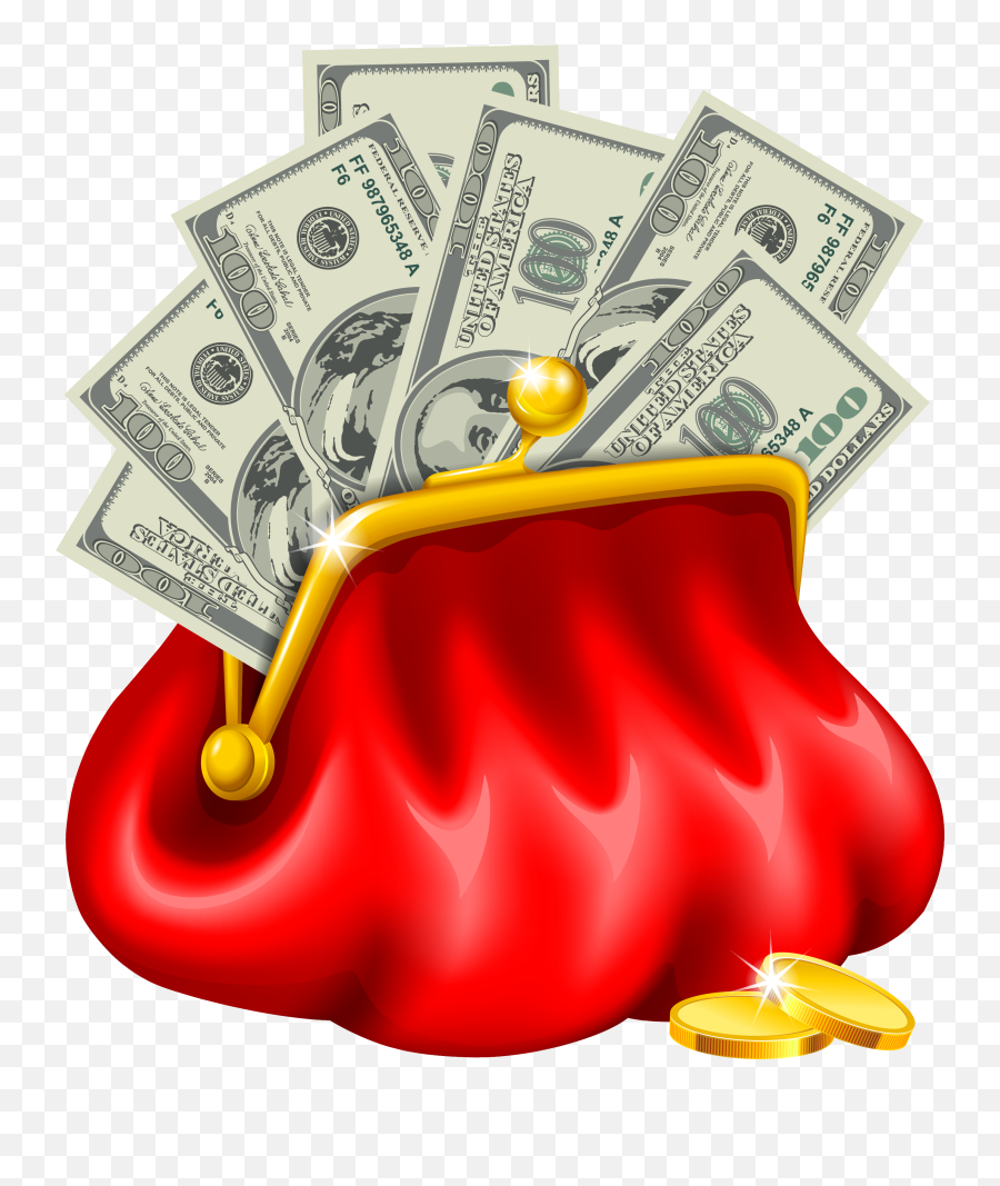 Money Clipart - Money In Purse Clipart Emoji,Money Clipart
