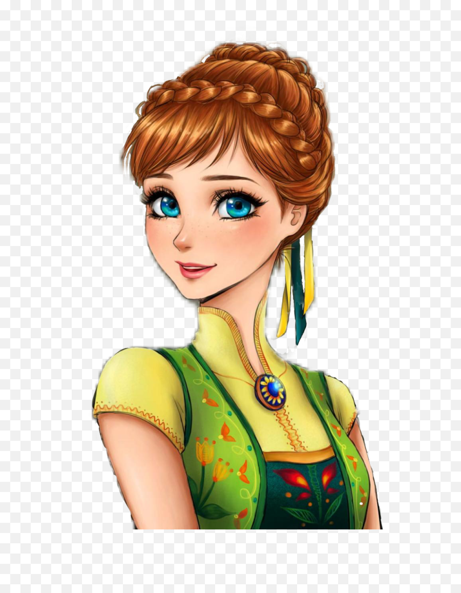 Transparent Anna Frozen Png - Anime Disney Princess Png Disney Anime Princess Anna Emoji,Disney Princess Png