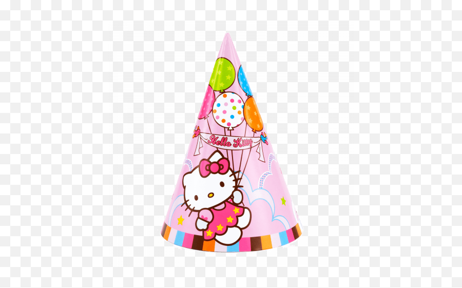 Colorful Birthday Party Hat - Hello Kitty Emoji,Birthday Hat Png