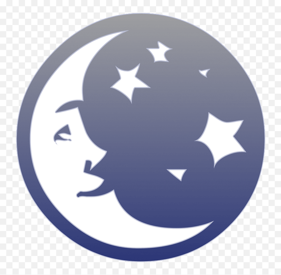 Moon And Stars Clipart - Logo Luna Y Estrellas Emoji,Moon And Stars Clipart
