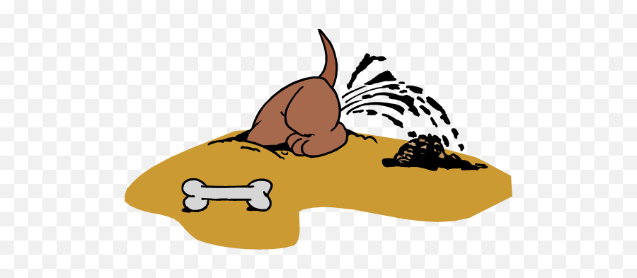 Animated Dog With Bone - Dog Burying Bone Clip Art Emoji,Dog Bone Clipart