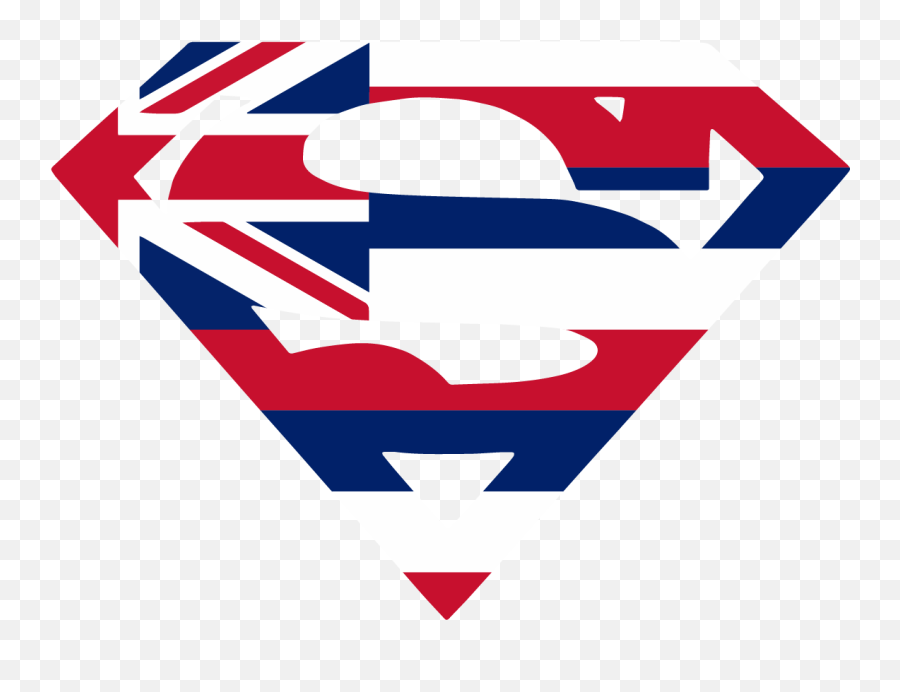 Hawaiian Superman Decal Emoji,Superman's Logo