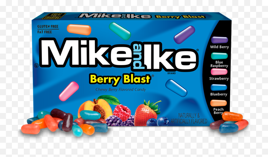 Berry Blast Mixed Berry Flavored Candy Mike And Ike Emoji,Ike Png
