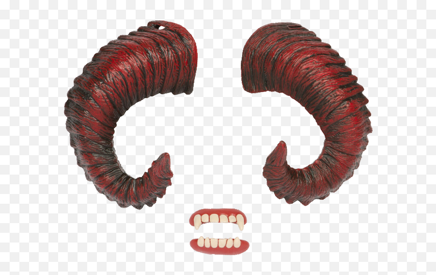 Stickergang Devil Horns With Teeth Sticker By Robær Emoji,Demon Horns Transparent