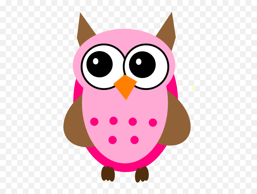 Pink Brown Owl Clip Art - Vector Clip Art Online Royalty Pink And Brown Owl Emoji,Congratulations Clipart