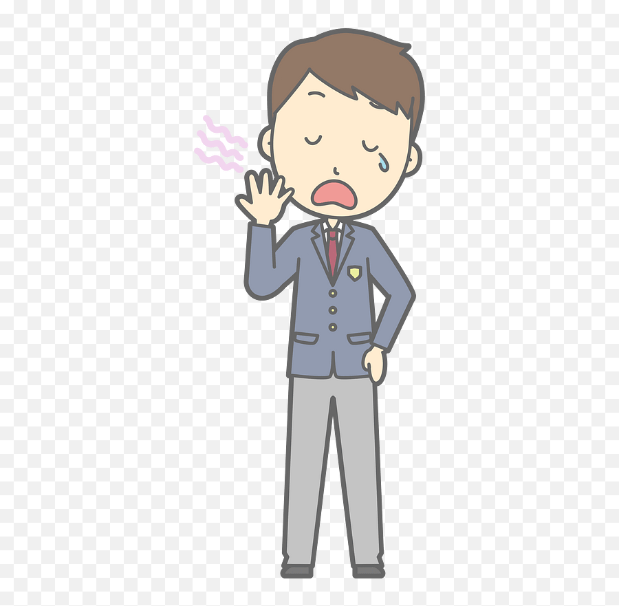 Male Student Yawn Clipart Free Download Transparent Png Emoji,Yawn Clipart