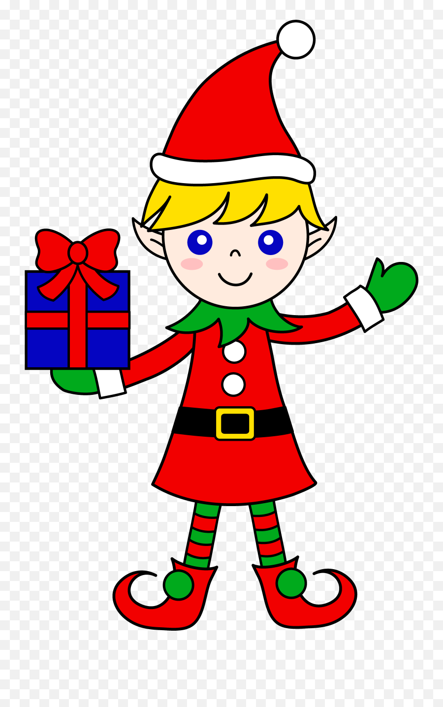 Cute Santa Clipart Free Download Clip Art On - Clipartix Elf Easy Clipart Emoji,Santa Clipart