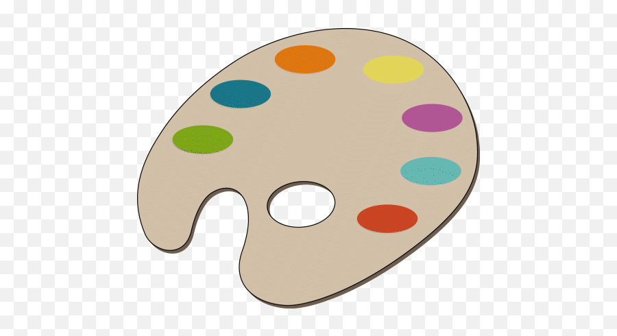 Paint Palette Clip Art - Clipart Paint Pallet Emoji,Paint Palette Clipart