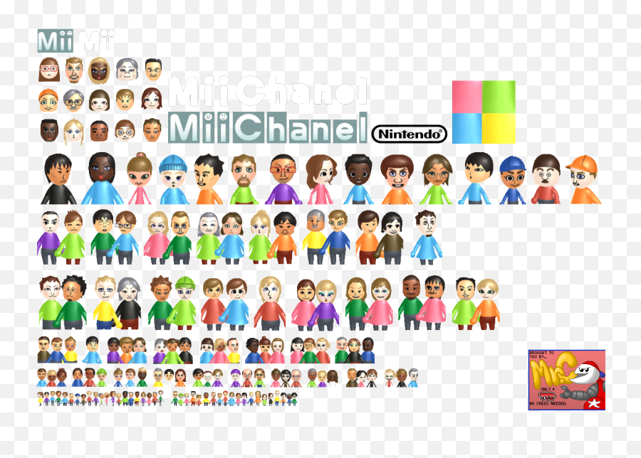 Download Click For Full Sized Image Wii Menu Banner - Wii Mii Channel Wii Emoji,Wii U Logo