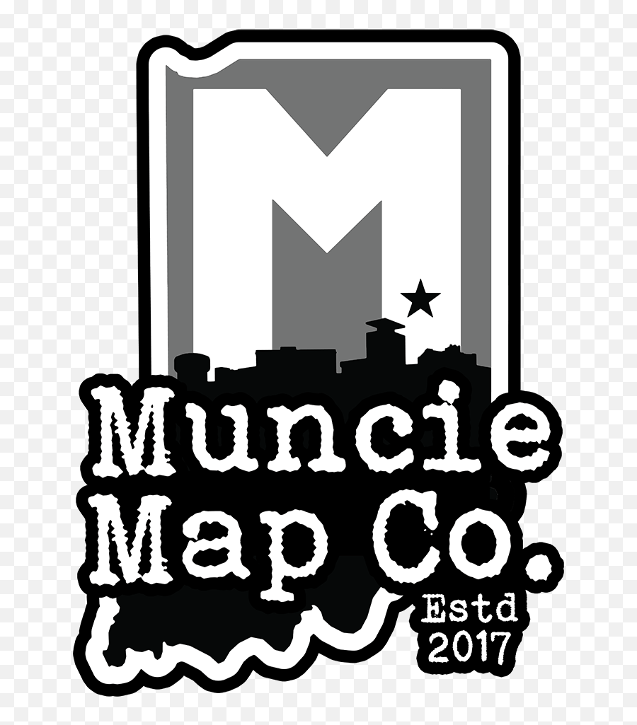 Welcome Muncie Map Co - Vertical Emoji,Map Logo