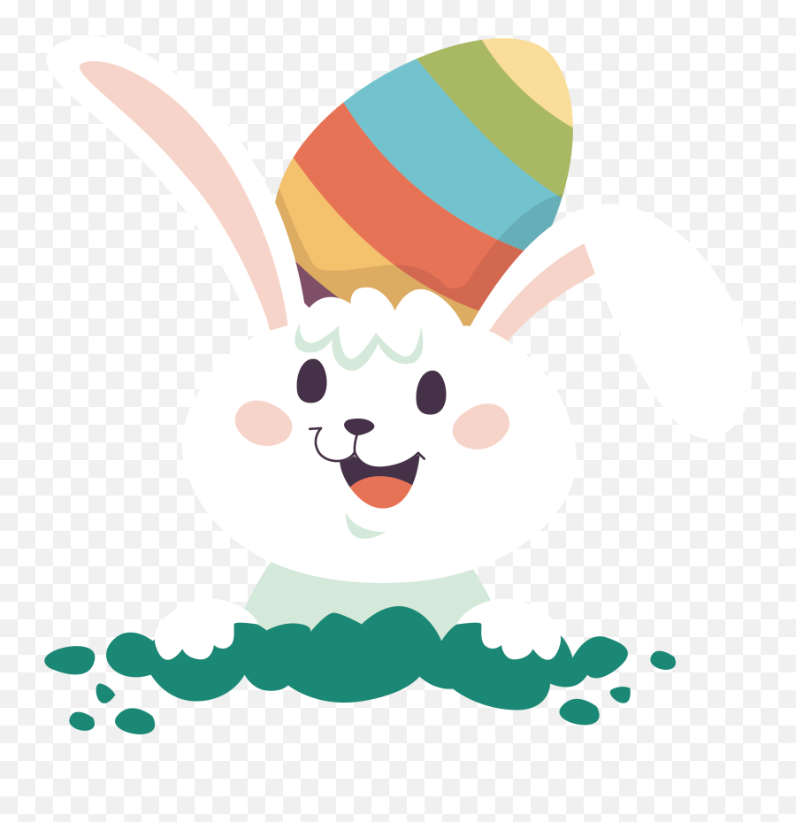 Rabbit Clipart Png Image - Transparent Png Easter Bunny Cartoon Bunny Png Clipart Emoji,Easter Bunny Clipart