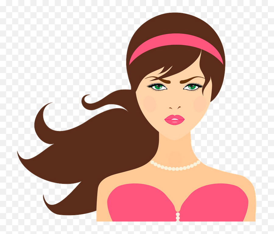 Pretty Girl Portrait Clipart Free Download Transparent Png - Control Your Anger Story In Hindi Emoji,Beautiful Clipart