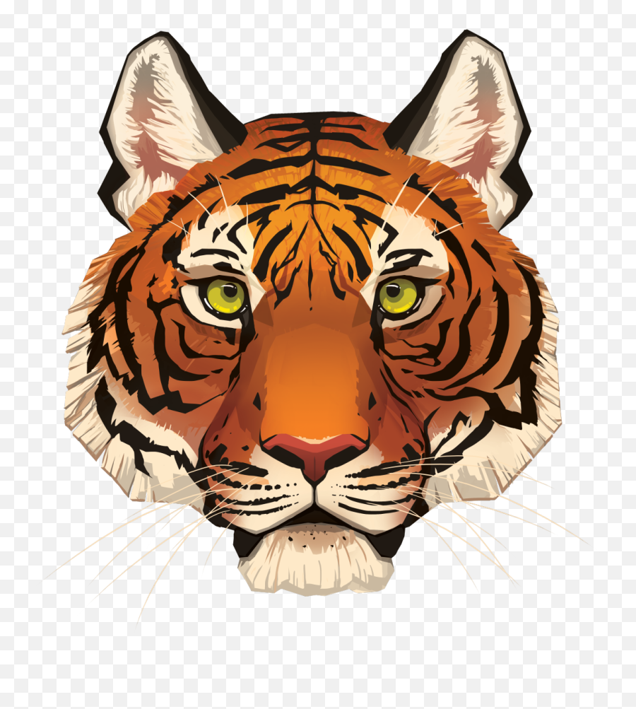 Drawing Tigers Hipster - Tiger Face Png Emoji,Tiger Face Clipart