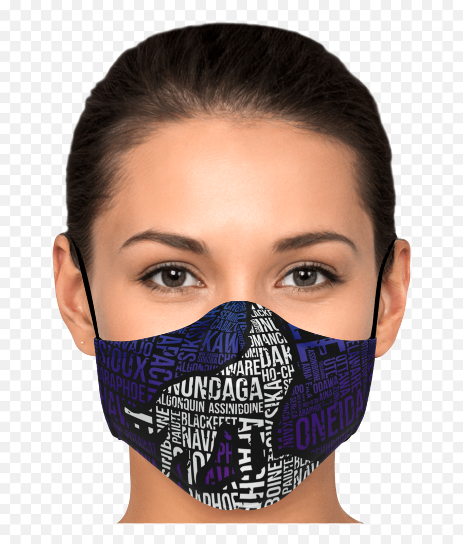 Wolf Face Mask - Adult Size Nike Face Mask Just Do Emoji,Wolf Face Png
