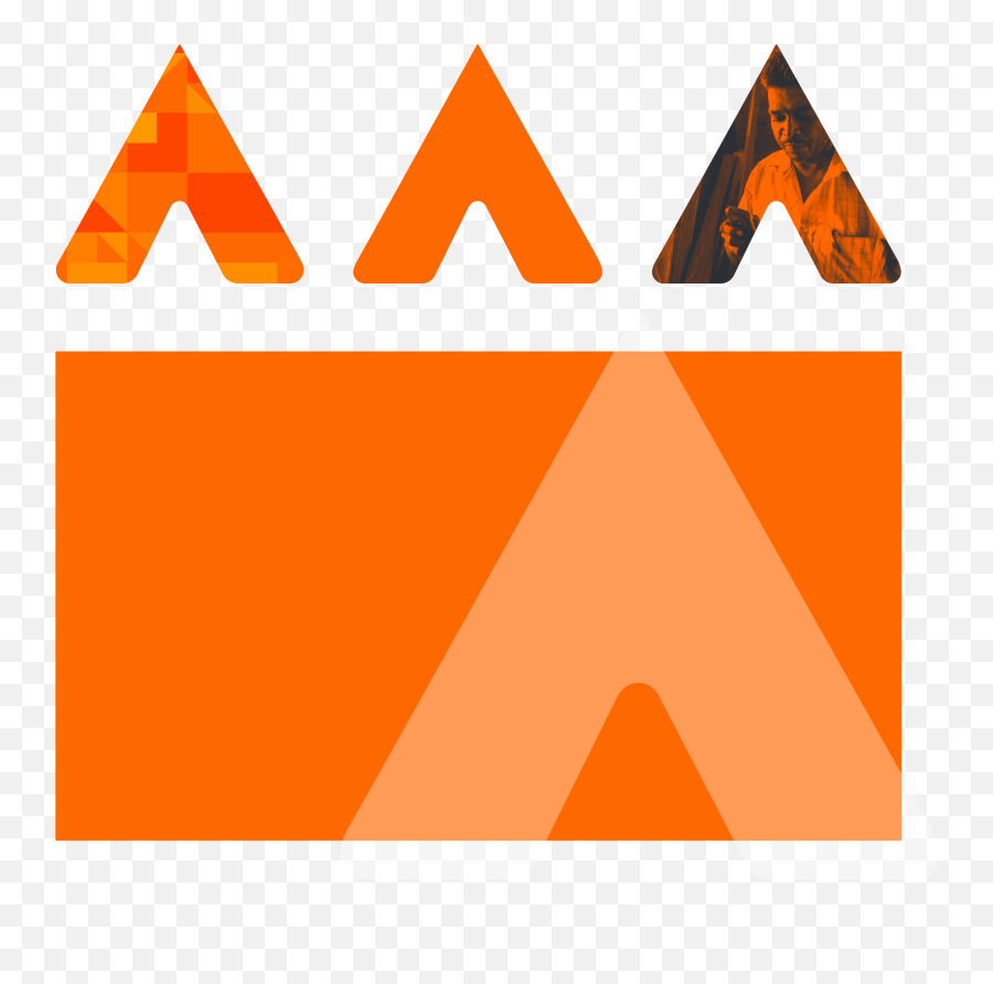 Logo Accion - Arrow Logo Visual Identity Emoji,Orange Logo