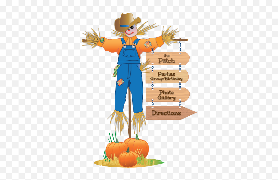 Scarecrow Pumpkin Patch Clipart - Scarecrow Patch Emoji,Pumpkin Patch Clipart