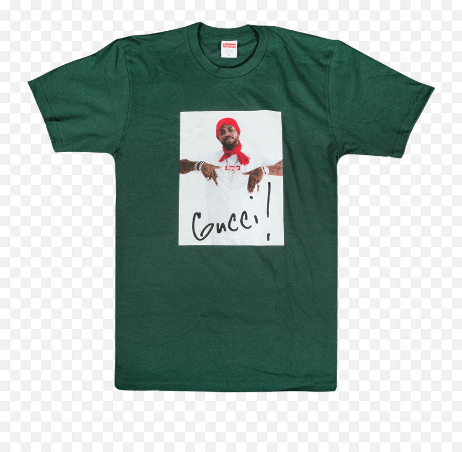 Supreme Gucci Mane T - Shirt U0027greenu0027 Emoji,Gucci Mane Png