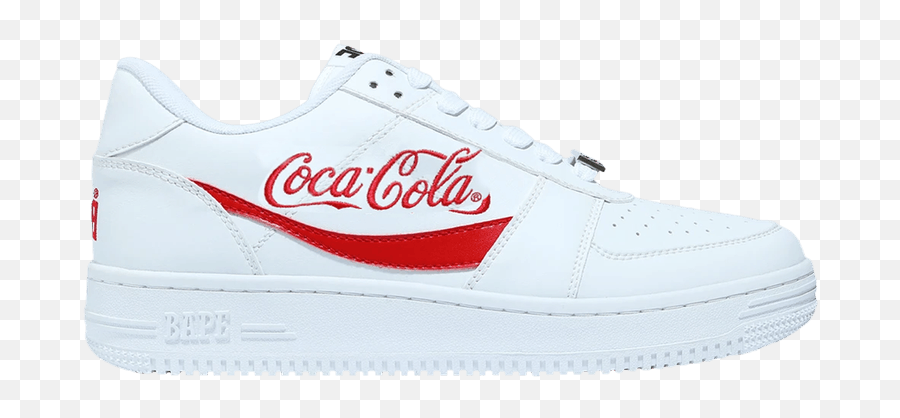 Coca - Cola X Bapesta Low U0027whiteu0027 Bape 1g23191913 Wht Goat Emoji,Coca Cola Logo White
