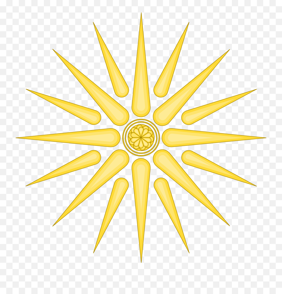 Filevergina Sun Wiposvg - Wikipedia Vergina Sun Svg Emoji,Sun Rays Png