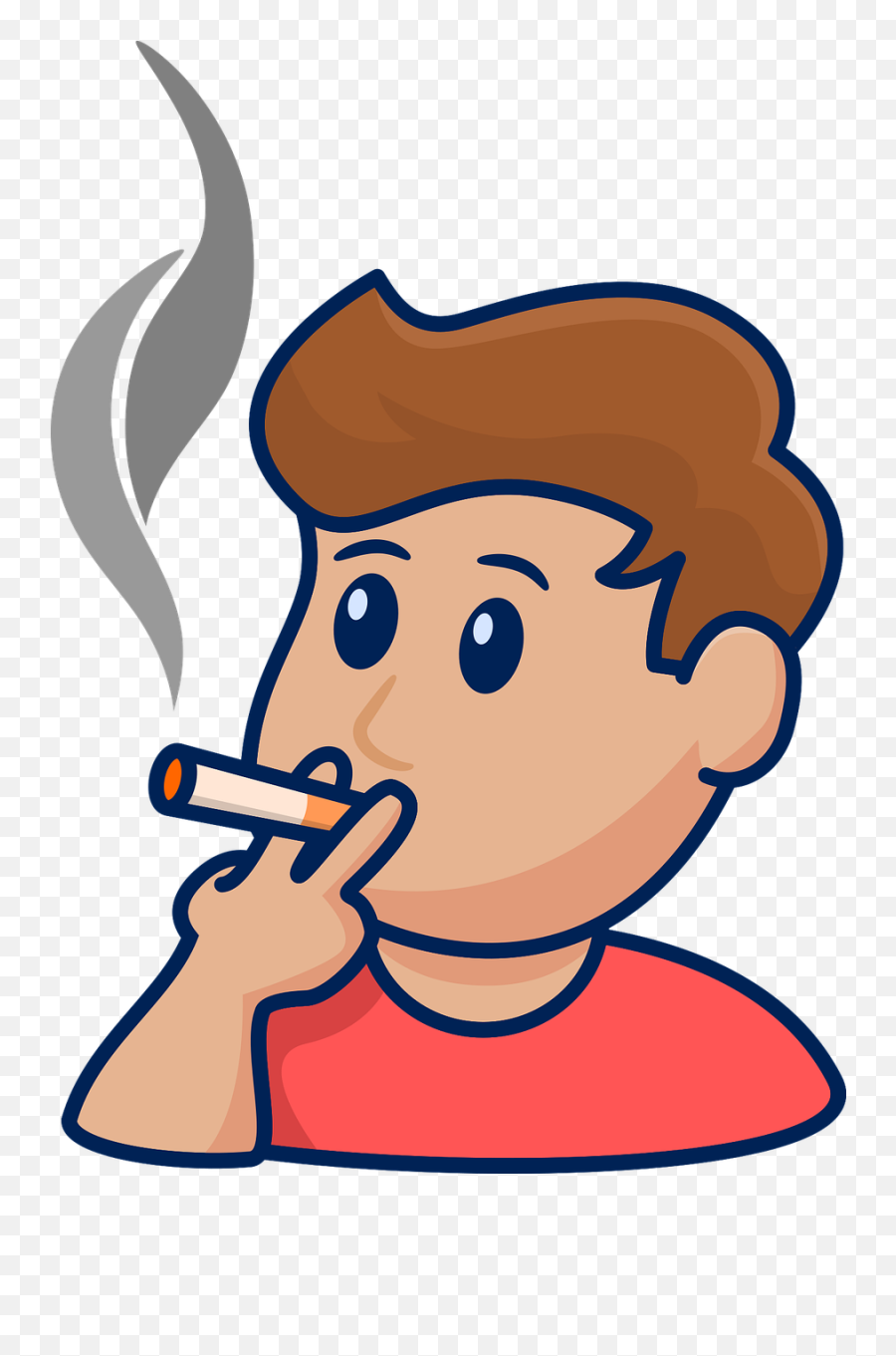 Man Cigarette Smoke - Asap Rokok Vektor Emoji,Cigarette Smoke Png