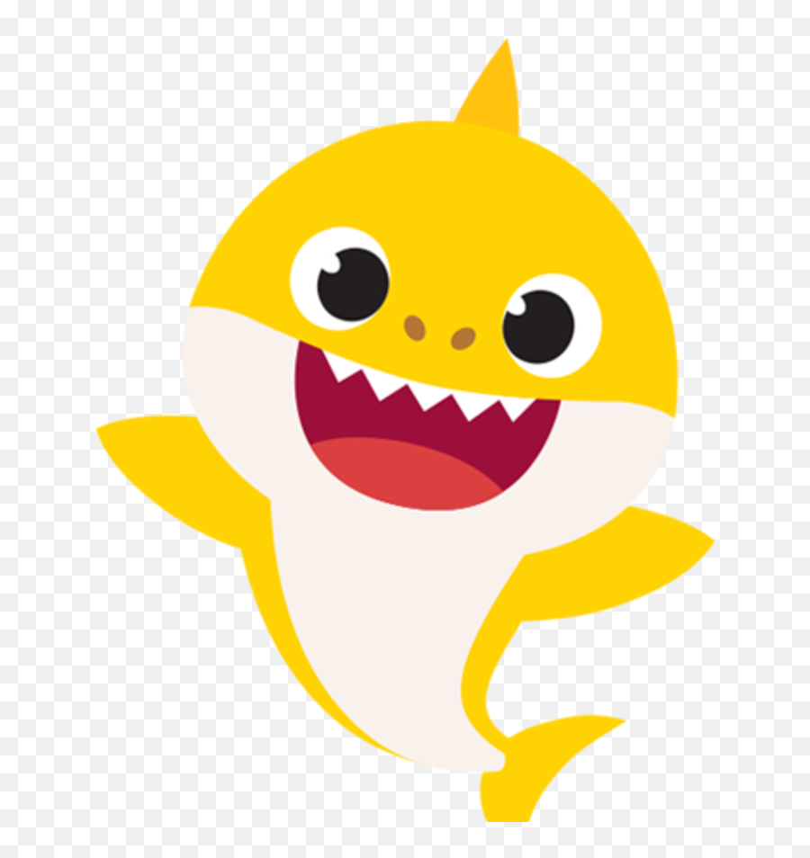 Happy Baby Shark Background Png Transparent Background Free - Character Baby Shark Yellow Emoji,Shark Transparent Background