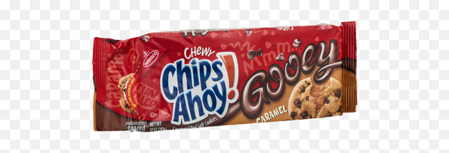 Nabisco Chips Ahoy Chewy Caramel Filled Soft Cookies Gooey - Types Of Chocolate Emoji,Chewy Logo