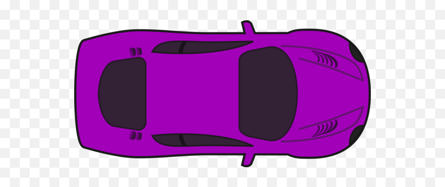 Race Car Clipart Top - Cartoon Car Top View 600x298 Png Top View Car Clipart Emoji,Car Clipart Png