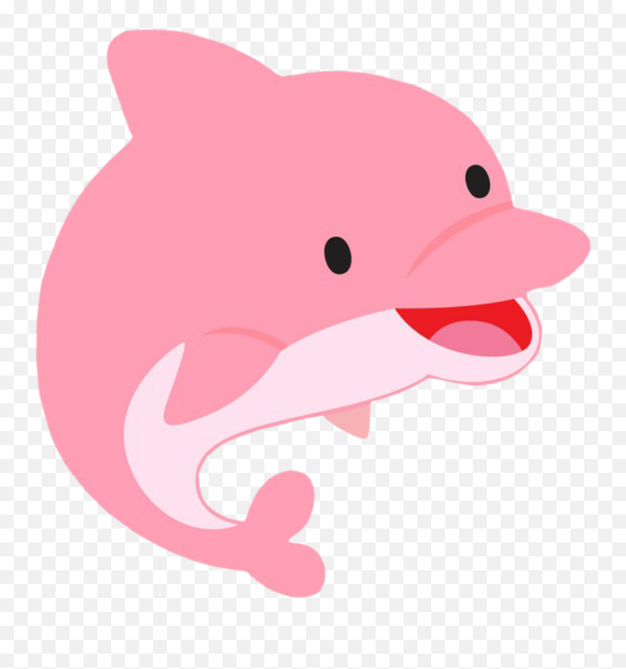 Dolphin Sticker Clipart - Pink Dolphin Clipart Png Emoji,Dolphins Clipart