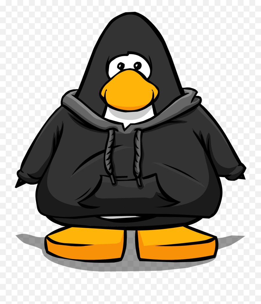 Download Black Hoodie - Club Penguin Black Hoodie Emoji,Character Png