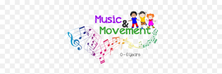 Music And Movement - Colorful Music Notes Vector Png Emoji,Movement Clipart