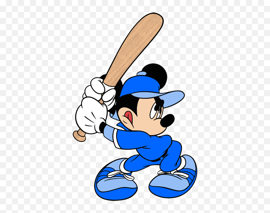 Mickey Mouse Baseball Transparent Png - Mickey Mouse Baseball Emoji,Baseball Clipart