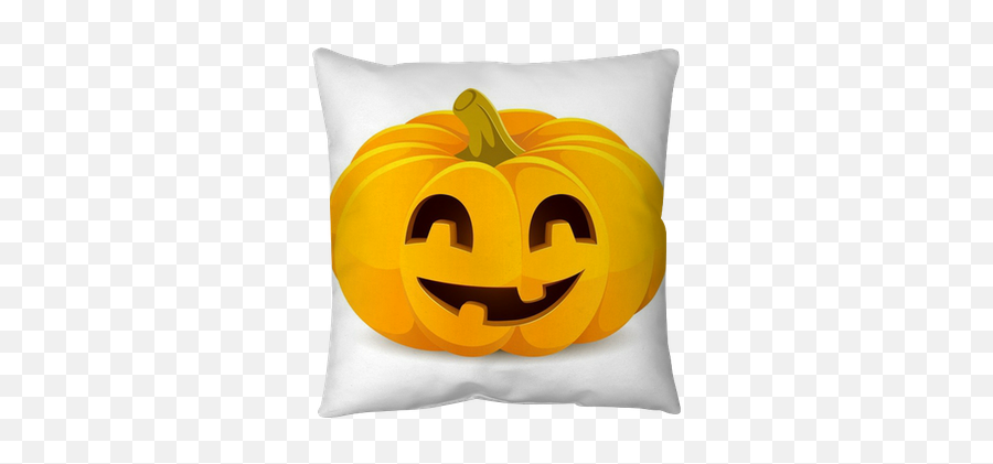 Halloween Pumpkin Smiling Jack - Ou0027lantern On A White Background Throw Pillow U2022 Pixers We Live To Change Smiling Jack O Lantern Emoji,Jack O Lantern Transparent Background