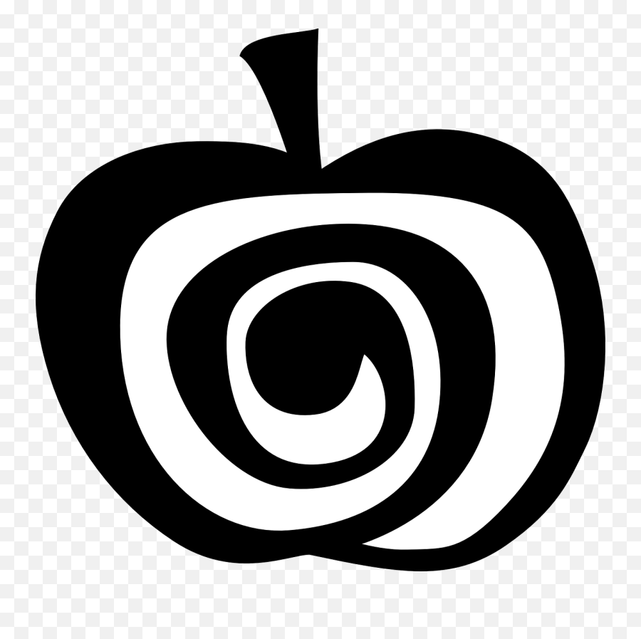 Clipartbestcom Apple - Clipart Best Apple Swirl Clipart Black And White Emoji,Apple Clipart Black And White