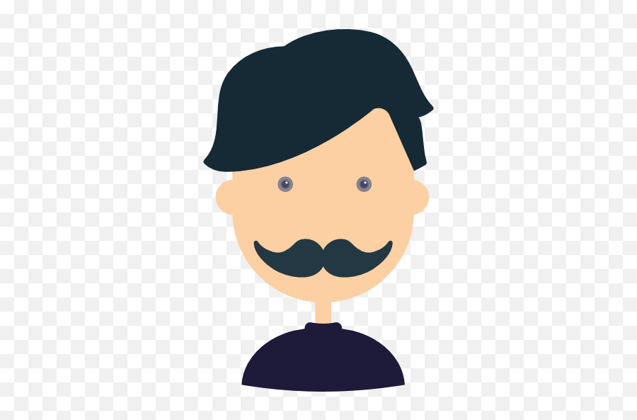 Man Avatar User Facial Hair People Business Profile Emoji,Facial Hair Png