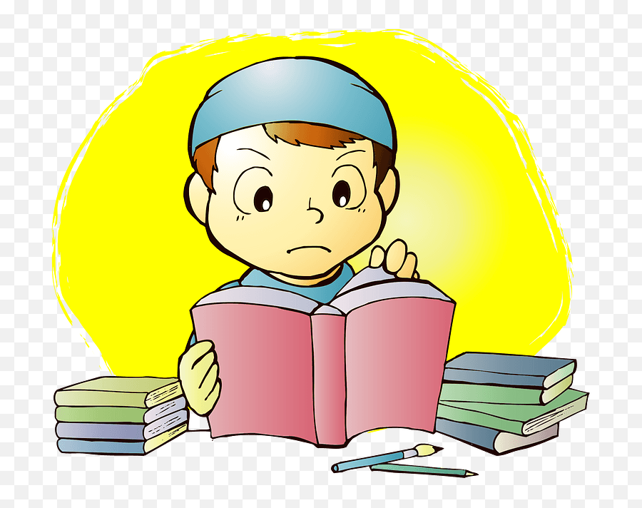 Reading A Book To Study Clipart Free Download Transparent - Happy Emoji,Study Clipart
