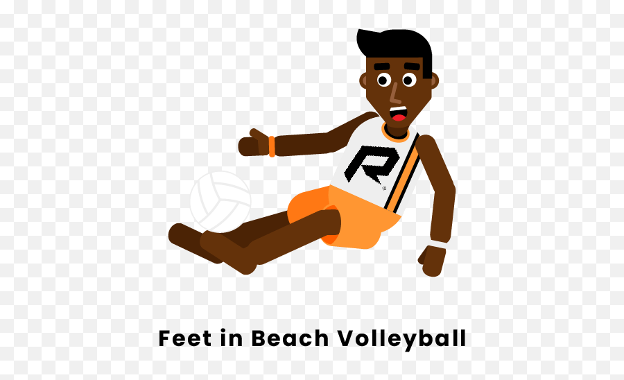 Can You Use Your Feet In Beach Volleyball - For Soccer Emoji,Volleyball Png
