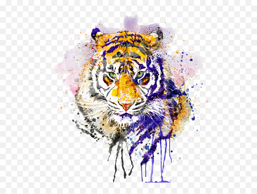 Tiger Head Portrait Spiral Notebook For Sale By Marian Voicu Emoji,Tiger Head Png