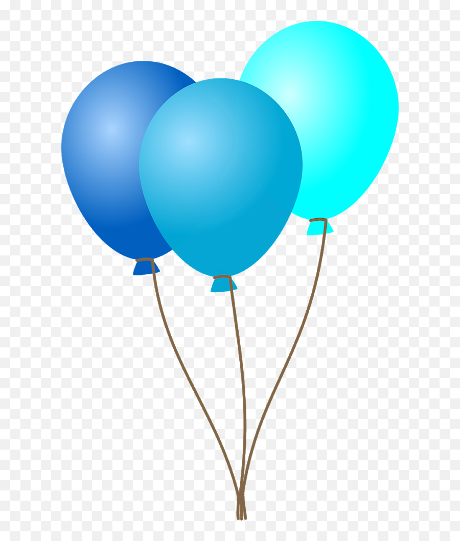 Library Of A Blue Balloon Graphic Library Stock Png Files - Blue Birthday Balloons Clipart Emoji,Blue Clipart
