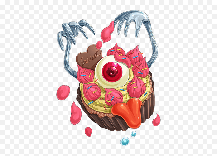 Download Hd Angry Muffin Of Scorching Flames Transparent - Cake Decorating Supply Emoji,Flames Transparent