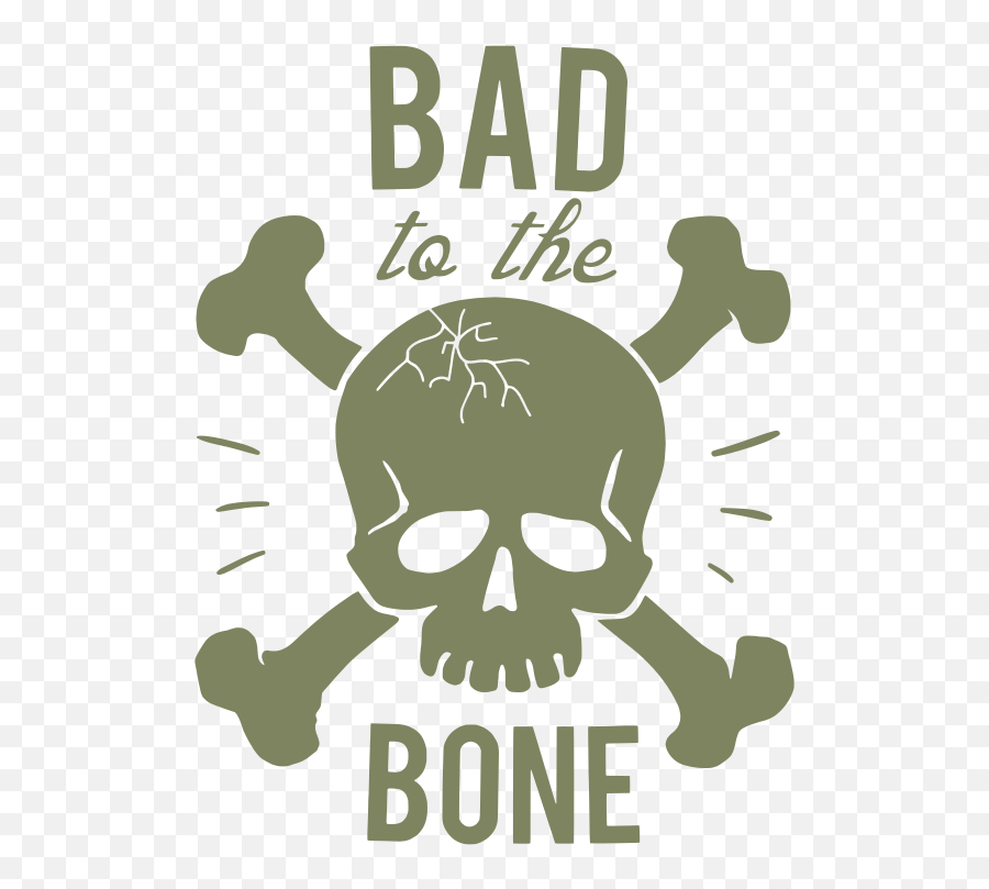 Bad Bone Skull Logo Free Svg File - Skull And Crossbones Emoji,Skull Logo
