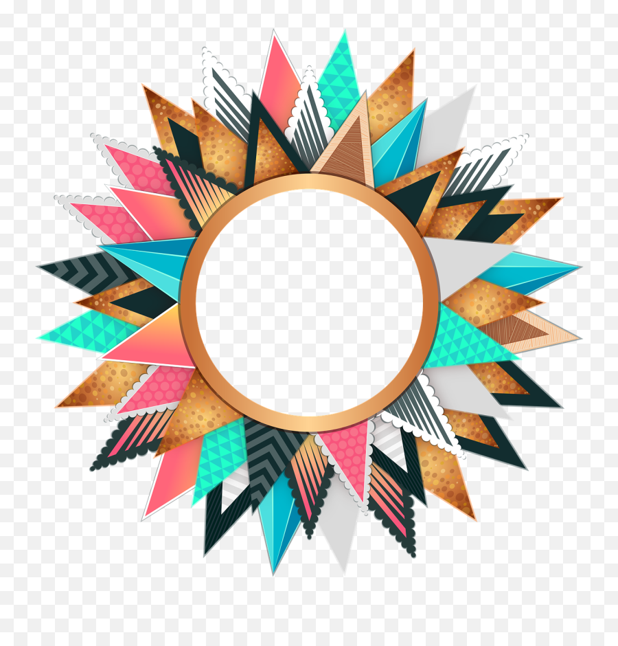 Circle Frame Colorful - Colorful Border Design Circle Emoji,Circle Design Png