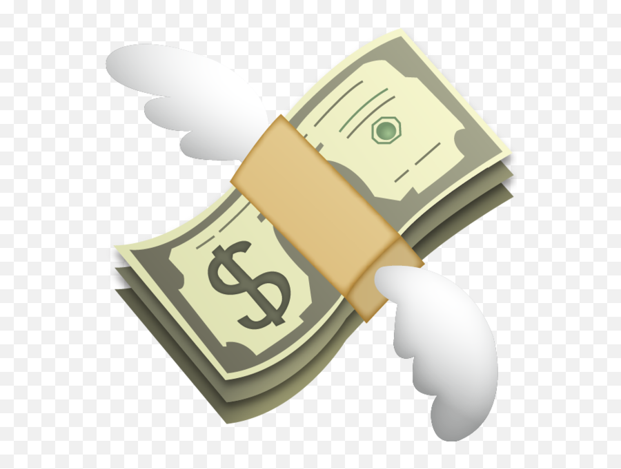 Download Money With Wings Emoji - Flying Money Emoji Png,Money Emoji Png