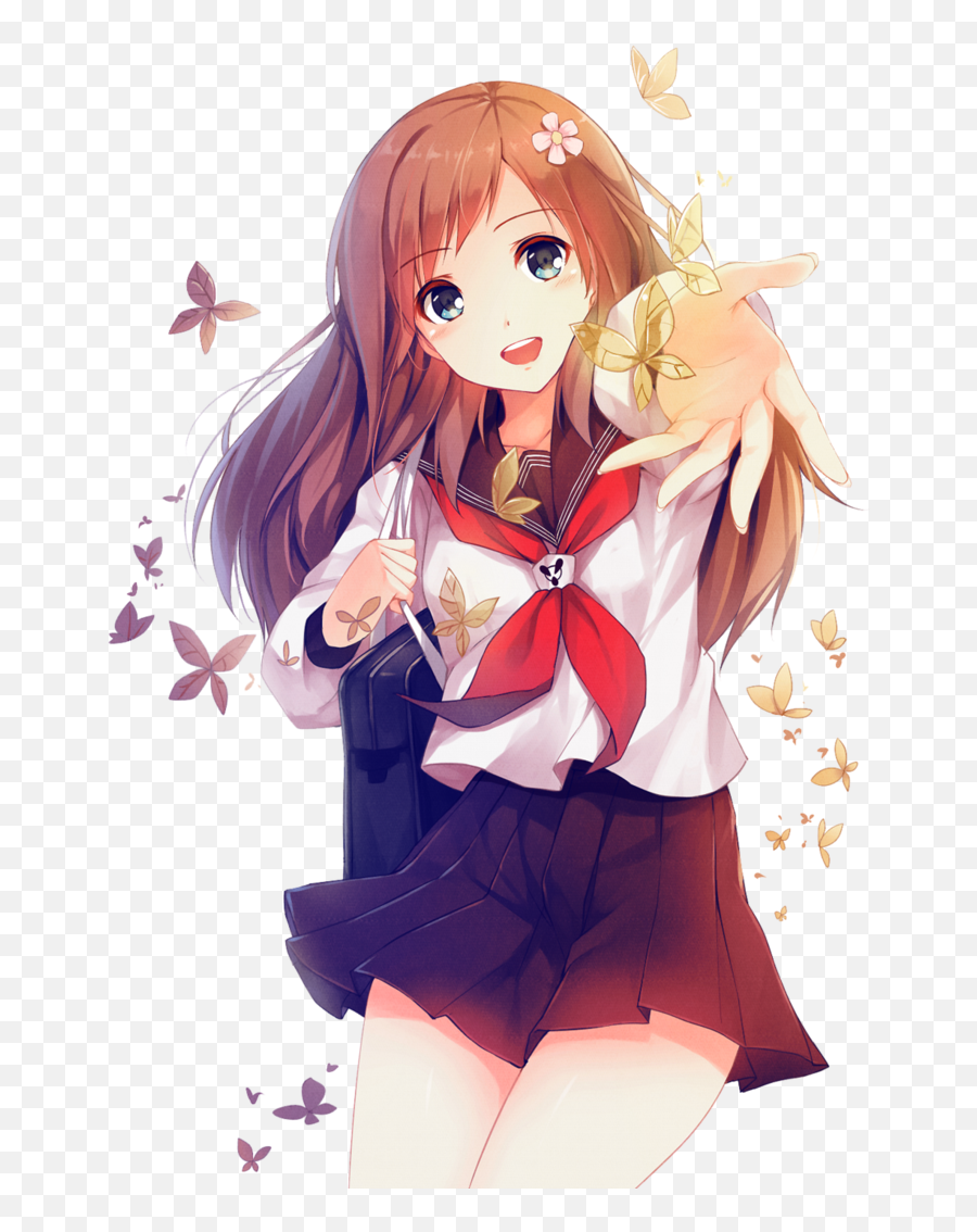 Anime Girl Png - Anime Girl Transparent Emoji,Anime Girl Png