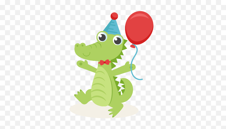 Birthday Alligator Svg Scrapbook Cut - Birthday Alligator Clipart Emoji,Alligator Clipart