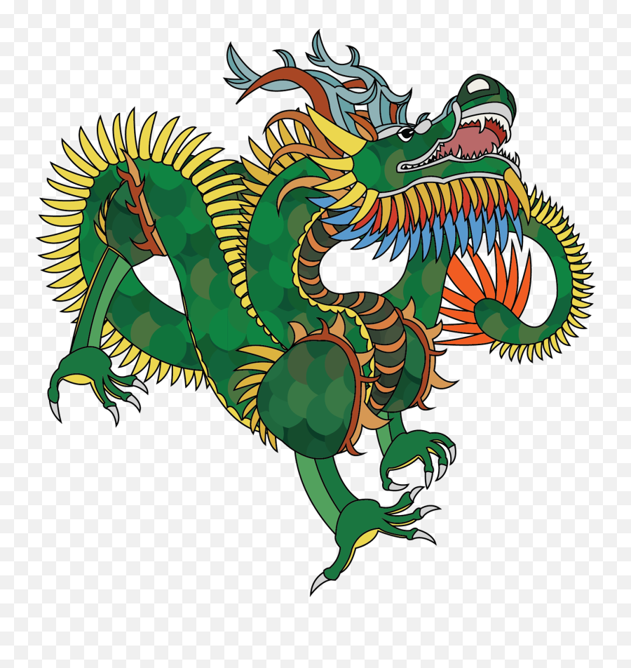Download Hd Chinese Dragon Transparent Png Image - Nicepngcom Chinese Dragon Green Transparent Emoji,Chinese Dragon Png