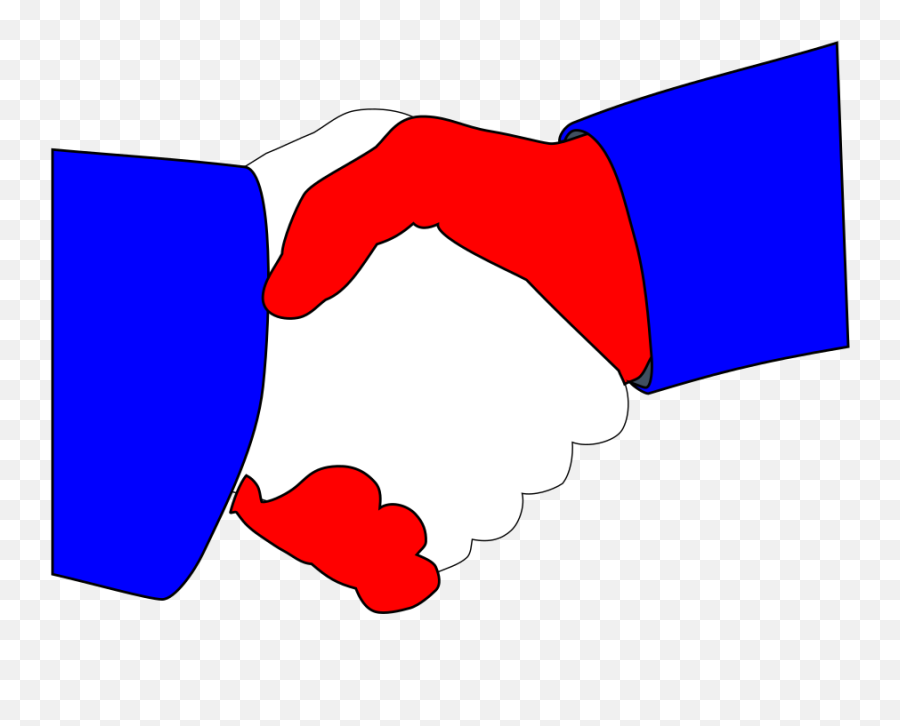 American Handshake Png Svg Clip Art For Web - Download Clip Red White And Blue Hands Clipart Emoji,Handshake Png